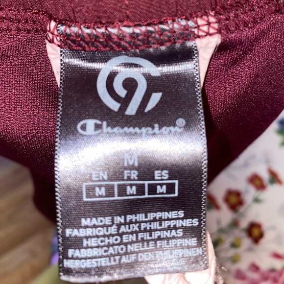 Maroon Champion shorts, drawstring, sz M - Picture 5 of 6